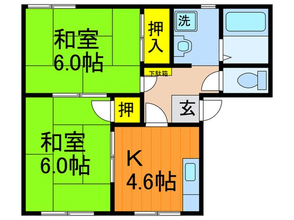 タウニイ吉井の物件間取画像